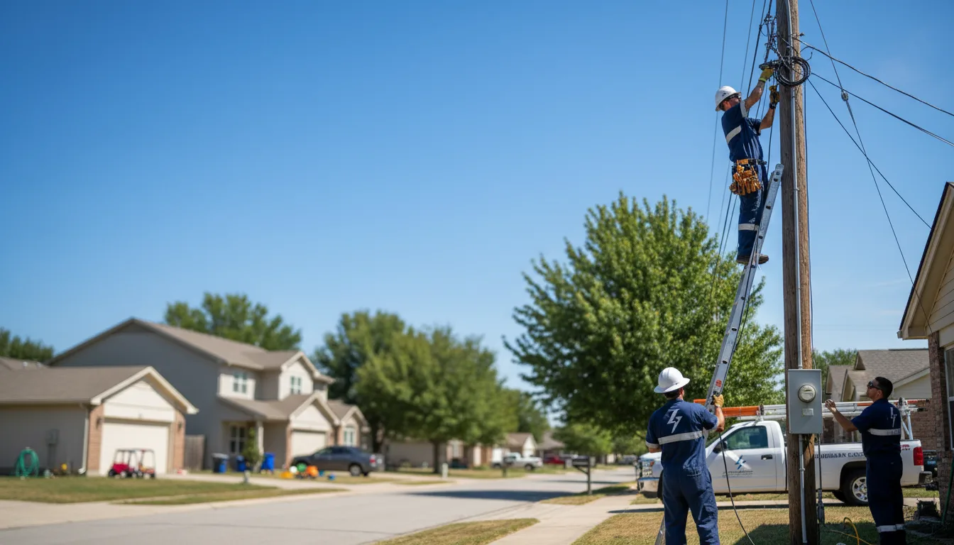 Residential electrician providing installation services in Fordville, ND